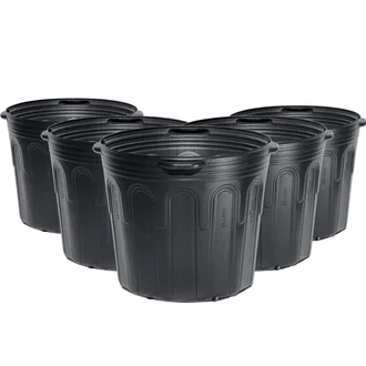 Kit Vasos Flexíveis Preto para embalagem de Mudas com Alça 25 Litros Nutriplan